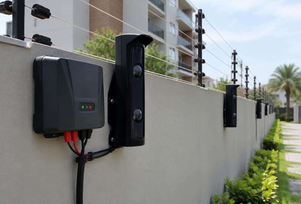 Cercas elétricas e barreiras de infravermelho